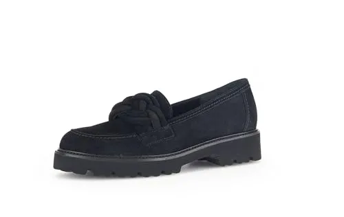 Gabor Damen Slipper - Best Fitting Mokassins in Schwarz - Slipper & Mokassins für Damen mit hochwertigem Rauleder, ideal für Komfort und Stil im Alltag. Perfekt für Business oder Freizeit!
