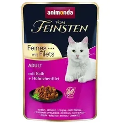 ANIMONDA Cat Vom Feinsten Adult Kalbfleisch + Hühnerfilet 85g Sachet