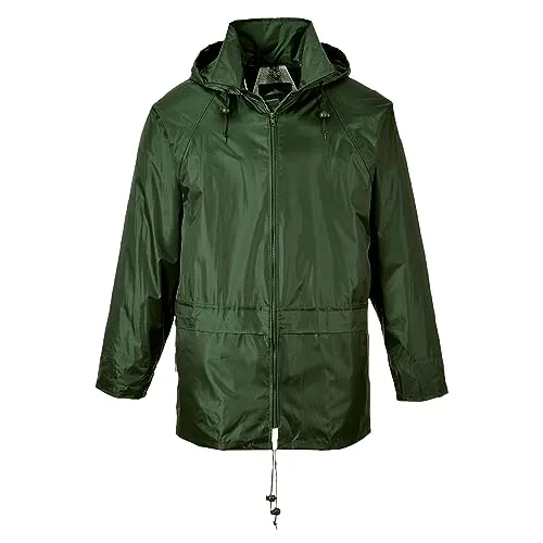 Portwest S440 Herren Leichte Wasserdichte Klassische Regenjacke Olivgrün, 4XL