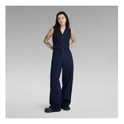 G-Star Damen Jeans Roos D24134-C456-082 blau (24/32) - Lässige G-Star Roos Jeans mit hohem Taillenbund und tief sitzendem Schritt. Der voluminöse Saum und die feinen Paspeltaschen bieten einen besonderen Akzent. Ideal für einen stylischen Look im Alltag.