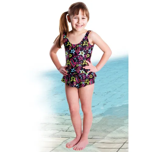 Suprima Badeanzug KIDS mit Sicherheitsslip 2.0, 134/140 - Inkontinenzfreundlicher Badeanzug für Kinder, bietet diskreten Schutz mit integriertem Sicherheitsslip und kaschierendem Rockteil, ideal für sorglosen Badespaß.