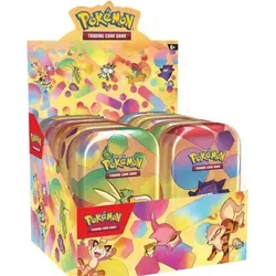 Pokemon TCG SV3.5 151 Mini Tin Display (10) *EN* - Sammelkarten für Pokemon-Fans! Enthält 10 Mini-Dosen mit Booster-Packs, einer coolen Münze und Kunstkarten zum Sammeln und Kombinieren.