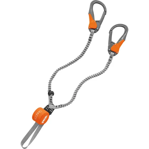 Petzl Scorpio EASHOOK Klettersteigset - Klettersteigset mit EASHOOK-Karabinern für maximale Sicherheit und Bewegungsfreiheit, ideal für Anwender zwischen 40 und 120 kg.