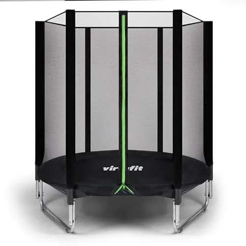 VirtuFit Gartentrampolin für Kinder mit Sicherheitsnetz - Outdoor Rundtrampolin - 183 cm - Trampolin für Garten - Kindertrampolin