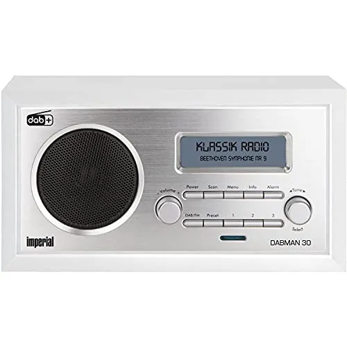 IMPERIAL DABMAN 30 Digitalradio - Radios: Kompaktes DAB+ Digitalradio mit 3 Direktwahltasten für Ihre Lieblingssender und einem klaren 7,0 cm LCD Display – ideal für Küche, Büro oder als Radiowecker.