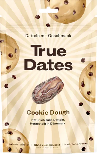 True Dates Datteln Cookie Dough natürlich süße weiche Datteln 100g