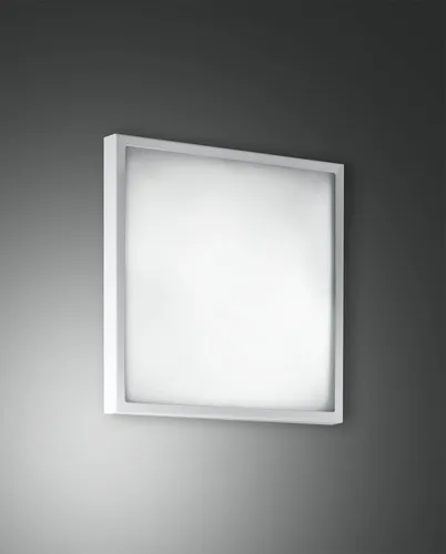 Fabas Luce Osaka Wandleuchte E14 1X40W – Metall & Glas in Weiß - Elegante Wandleuchte aus Metall und satiniertem Glas. Mit 2 Jahren Garantie und optionalem Smartluce Modul für Sprachsteuerung via Alexa und Google Home. Ideal für stilvolle Wandbeleuchtung.
