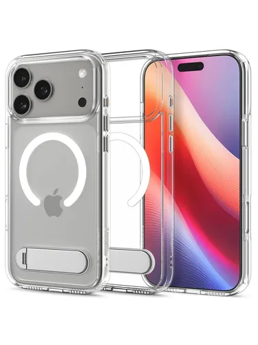 Spigen Ultra Hybrid S MagSafe Clear White für iPhone 17 Pro Max - Handy-Taschen mit innovativem MagSafe-Design für einfachen Zugriff auf kabelloses Laden und optimalen Schutz.