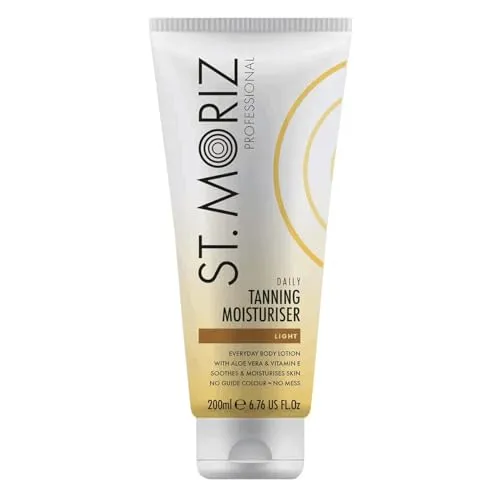 St. Moriz Daily Tanning Moisturiser 200 ml – Selbstbräuner für Damen - St. Moriz Daily Tanning Moisturiser, 200 ml. Selbstbräuner mit natürlichem Bräunungseffekt, spendet Feuchtigkeit und sorgt für ein gleichmäßiges, sonnengeküsstes Hautbild.