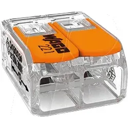 WAGO 221-612 - Verbindungsklemme 6 mm², 2-Leiter, werkzeuglose Handhabung und platzsparendes Design für einfache Verdrahtung