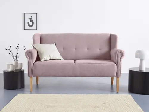 Home affaire Küchensofa Moro – Vielseitiges 3-Sitzer Sofa im Landhausstil - Sofas – Modernes 3-Sitzer Küchensofa »Moro« mit FSC®-zertifiziertem Holz, ideal für Wohnzimmer oder Essbereich, bietet hohen Komfort durch Federkern und atmungsaktive Polsterung.