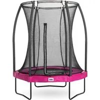 Salta Comfort Edition Trampolin - Ø 153cm - Pink - Trampolin mit stilvollem Design und sicherem, feinmaschigem Sicherheitsnetz. Ideal für Garten und Freizeit, bietet optimale Sicherheit beim Springen.