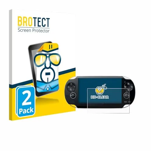 BROTECT 2 Stück Schutzfolie für Sony Playstation PS Vita Displayschutz Folie Made in Germany, Ultra-Klar