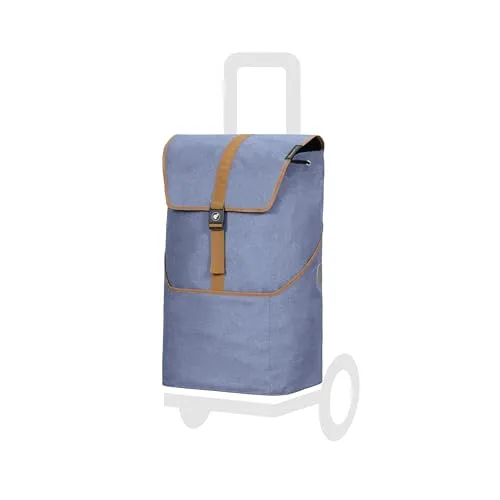 Andersen Einkaufstrolley Ersatztasche Auke - 46 Liter - faltbar & wasserabweisend - Praktische Ersatztasche für Andersen Trolleys mit großem Hauptfach, ideal für Einkäufe. Dank der Rucksack-Funktion und stabilen Verschlüssen bleibt alles sicher verstaut, selbst bei Regen.