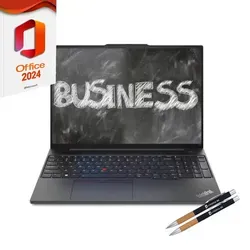 Lenovo Thinkpad E16 G2, Core Ultra 7 Prozessor, 32GB DDR5-RAM, 2000GB SSD, (16"), Windows 11 Professional + MS Office 2024 Pro (Vollversion) - Schwarz