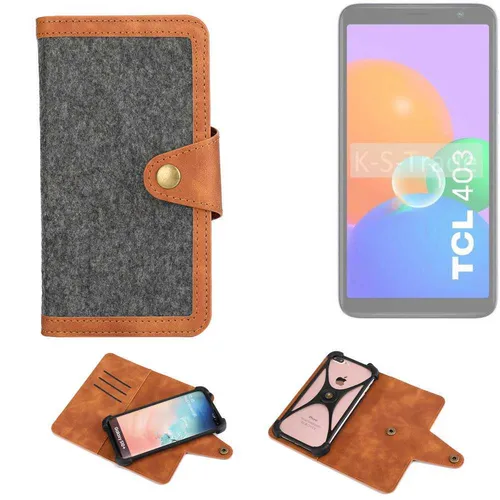 Schutzhülle für TCL 403 Handy-Hülle, dunkelgrau