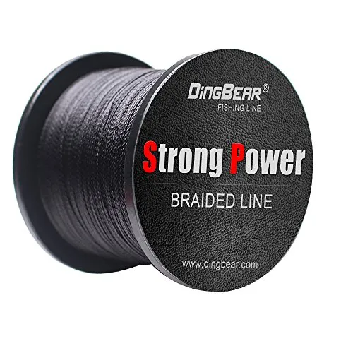 Dingbear 437yd-5000yd stark ziehen sie generische geflochtenen angelschnur angelschnur Fisch Linien … (schwarz, 1093Yd/1000m 40LB/0.28mm)