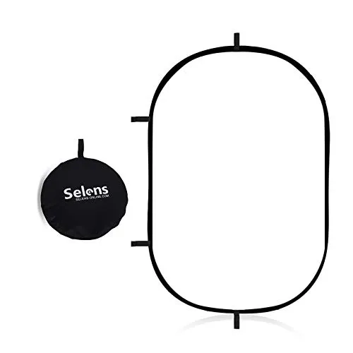 Selens 150x200cm Fotografie Diffusor Reflector Faltbarer Weiche Pop Up Diffuser Weiß für Studio Porträt Produkt Fotografie Video Outdoor Fotostudio Videoaufnahme Hintergrund mit Tragetasche