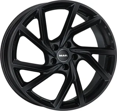 MAK Kassel Black Mirror 20 Zoll Alufelgen - Einteilige Doppelspeichen-Felgen in stylischem Black Mirror Design, ideal für sportliche Fahrzeuge. Größe: 8.5x20" ET41, Lochkreis 5/120, maximale Traglast 910 kg.