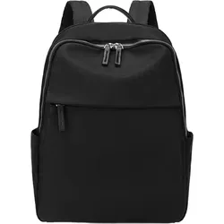 MODFU Damen-Laptop-Rucksack mit separatem Laptopfach, wasserdichter Computer-Rucksack, passend für 14-Zoll-Laptops, ideal für Reisen, Arbeit und ... - Schwarz