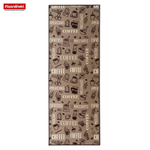 Floordirekt Teppich-Läufer nach Maß Coffee Braun - Teppich-Läufer „Coffee“ – der perfekte Blickfang für Kaffeeliebhaber. Mit modernem Design und hochwertiger Verarbeitung bringt er Stil und Gemütlichkeit in jeden Raum.