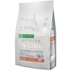 NATURES PROTECTION Superior Care White Dogs Grain Free Salmon Adult Small Breeds 1,5kg