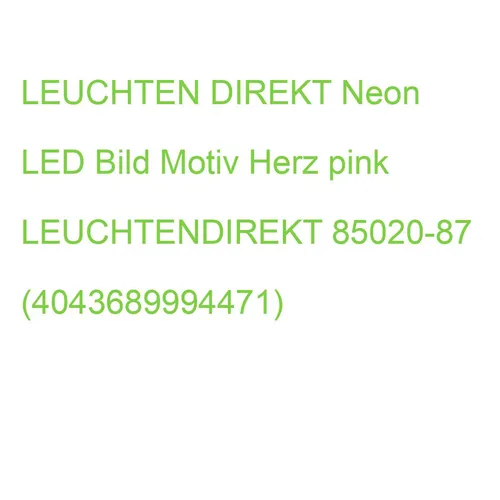 LEUCHTEN DIREKT Neon LED Bild Motiv Herz pink LEUCHTENDIREKT 85020-87 (404368999