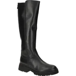 Gabor Langschaftstiefel mit Blockabsatz und Best Fitting-Ausstattung - Stiefel in Größe 42, schwarz, aus elastischem Kalbsleder, mit bequemer Best Fitting-Technologie für optimalen Tragekomfort und klassischen Stil.