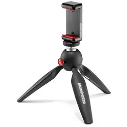 Manfrotto PIXI Smart Kit - Mini-Stativ für Smartphone und CSC-Kameras - Stativ-Kategorie mit universeller Smartphoneklemme für flexible Nutzung und einfache Bedienung. Ideal für Selfies und Videos, leicht und transportabel mit nur 220 g.