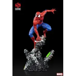 Semic Marvel Comics Amazing Art Statue Spider-Man 22 cm - Actionfigur im Maßstab 1/8, detailreiche Statue von Spider-Man in dynamischer Pose, weltweit auf 1000 Stück limitiert – ein Must-Have für Sammler!