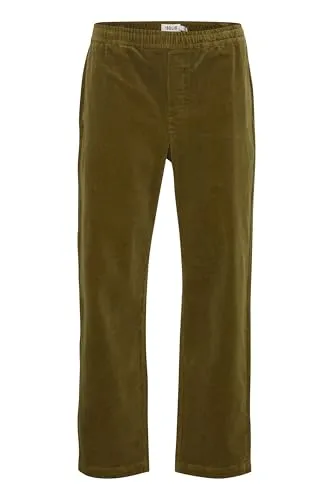 !Solid SDMINOR ALANN Herren Hose Cordhose Stoffhose Baumwollmischung Gesäßtaschen Straight fit, Größe:L, Farbe:Olive Drab (180622)