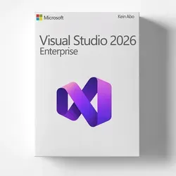 Microsoft Visual Studio 2026 Enterprise | Sofortdownload - Leistungsstarke Entwicklungsumgebung für Unternehmen. Nutzen Sie KI-Integration und optimierte Performance für komplexe Projekte. Ideal für große Teams und moderne Softwareentwicklung.