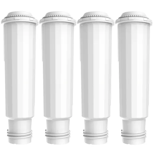 Comedes Wasserfilter 4er Set kompatibel mit Krups, Melitta und Nivona Kaffeeautomaten, Zubehör für einsetzbar statt Krups Claris F-088, Nivona NIRF 700, Jura 7525, Melitta Pro Aqua, einsetzbar statt Krups Claris, Jura 7525, Melitta
