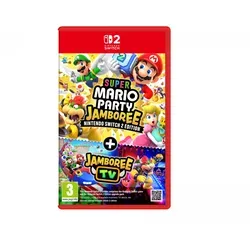 Nintendo Super Mario Party Jamboree + Jamboree TV - Switch 2 - Konsolen-Spiel für Nintendo Switch 2 mit verbesserter Grafik und 20 neuen Minispielen. Erleben Sie interaktives Gaming mit Jamboree TV und innovativer Steuerung durch Stimme und Joy-Con 2.