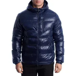 U.S. POLO ASSN. Herren-Steppjacke mit Kapuze 66512 - Blau - 52 - Stylische wattierte Kapuzenjacke von U.S. POLO ASSN. für kalte Tage. Mit verstellbarer Kapuze, praktischen Taschen und hochwertigem Material bietet sie Komfort und Funktionalität für jeden Anlass.