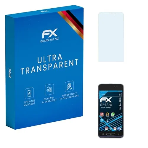 atFoliX Schutzfolie kompatibel mit Doro 8035 Folie, ultraklare FX Displayschutzfolie (3X)