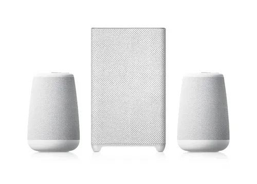 Homatics Sound & Sound 2.1 TWS-Lautsprecher mit Subwoofer - Surround-System mit 360-Grad-Klang und Dolby Audio für ein immersives Hörerlebnis, ideal für Musik und Filme.