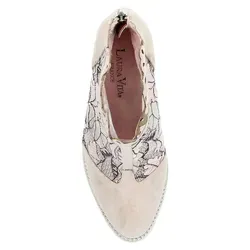 Laura Vita Damen Stiefelette Eloiseo 37 aus Leder mit floral bestickter Spitze - Elegante Stiefelette aus hochwertigem Leder mit kunstvoll floral bestickter Spitze. Ideal für besondere Anlässe, bietet sie hohen Tragekomfort und ein einzigartiges Design.
