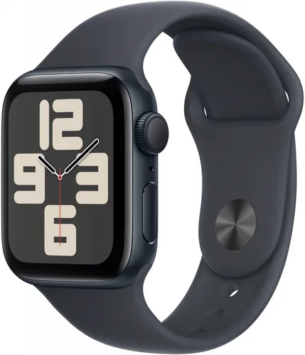 Apple Watch SE (2. Generation) GPS 40 mm - Mitternacht Aluminium Smartwatch, ideal für Fitness-Tracking und Sicherheit mit Sturzerkennung und 3 Monate Apple Fitness+ kostenlos
