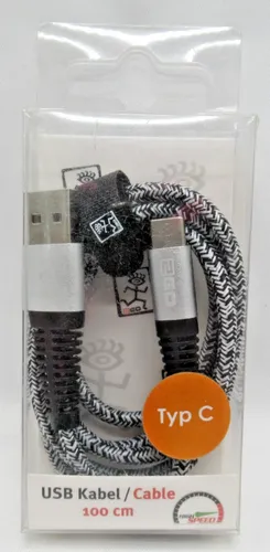 2GO USB Ladekabel für Typ C Datenübertragung und Schnellladefunktion 1m 959537