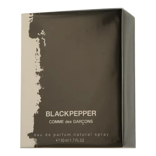 Comme des Garçons Blackpepper Eau de Parfum Spray 50 ml - Unisex Duft mit einer einzigartigen Mischung aus würzigen und holzigen Noten, ideal für selbstbewusste Persönlichkeiten, die einen bleibenden Eindruck hinterlassen möchten.