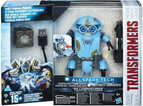Hasbro Transformers c3481es0 - Spark Tech Starter Pack Autobot Sqweeks Figur, interaktive Sounds und Lichteffekte für spannenden Spielspaß