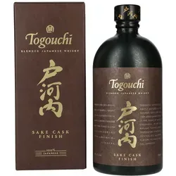 Togouchi Sake Cask Finish Japanese Blended Whisky 40% Vol. 0,7l - Whisky mit einzigartigem Sake-Finish, gereift in einem historischen Eisenbahntunnel für außergewöhnliche Aromen und reichhaltigen Charakter.
