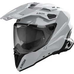 Airoh Motocrosshelm Commander 2 - grau XL (61/62) - Motorradhelm aus Fiberglas mit Doppel-D Verschluss für optimale Sicherheit und Komfort beim Motocross.