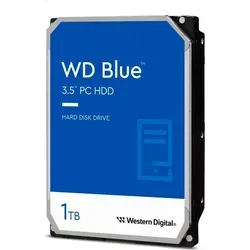 WD Blue 1TB WD10EZEX - 1TB interne 3,5 Zoll HDD, solide Leistung und Zuverlässigkeit für Desktop-PCs und industrielle Anwendungen