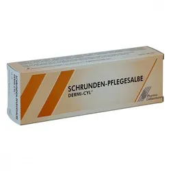 Schrunden-Pflegesalbe Dermi-cyl - Die Dermi-cyl Schrunden-Pflegesalbe bietet intensive Pflege für trockene und rissige Hautstellen. Ideal für die tägliche Anwendung zur Unterstützung der Hautregeneration.