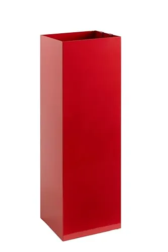 Neustein Schirmständer rot - Moderner Metallständer für Heim und Büro - Schirmständer aus robustem Metall mit 2 Haken und 2 herausnehmbaren Wasserauffangschalen. Ideal für die Diele, flur und Büro - bietet Platz für mehrere Schirme und schützt Ihren Boden.