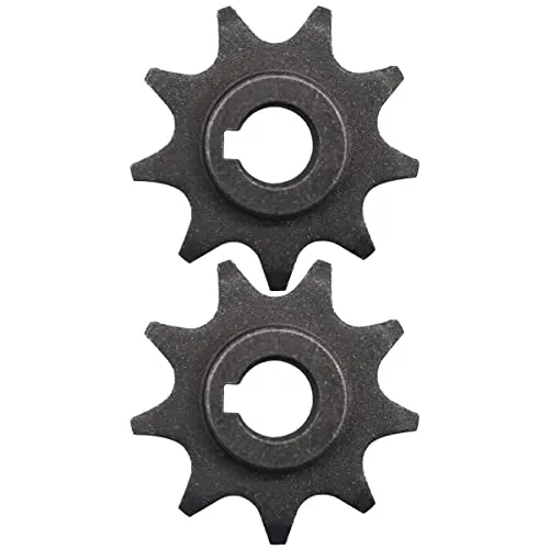 WideSmart 2 Pcs 9-Zähne Fahrrad Kettenrad für Z2 Z3 - Hochwertiges 9-Zahn-Kettenrad aus robustem Metall, ideal für Z2 und Z3 Getriebemotoren. Einfach zu installieren und langlebig – perfekter Ersatz für Ihr Fahrrad.