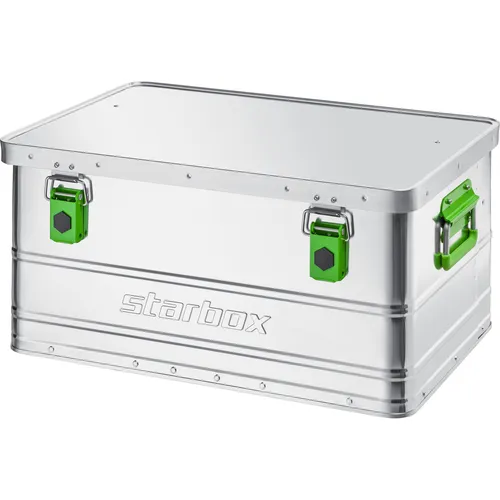 ALUTEC München Werkzeugbox Starbox 50 - Robuste Aluminiumbox (585x390x270mm) für sichere Aufbewahrung von Werkzeugen und Freizeit-Equipment, korrosions- und witterungsbeständig, ideal für Zuhause und unterwegs.