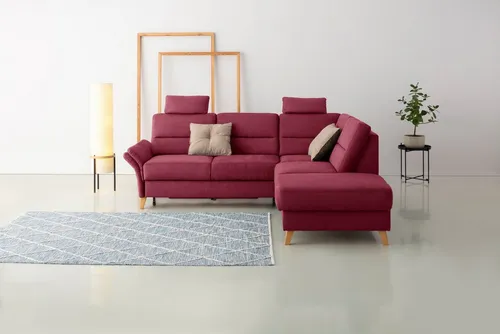 Home affaire Ecksofa Westerland L-Form, Federkern-Polsterung, wahlweise mit Bettfunktion, Bettkasten
